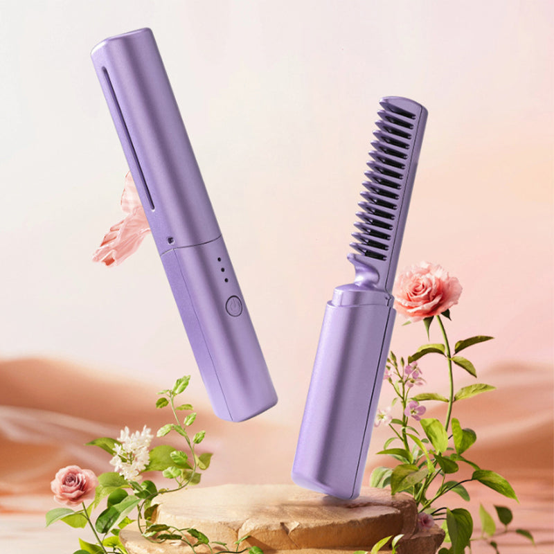 ZenSleek™️ I Tragbares kabelloses Haarglättungsgerät