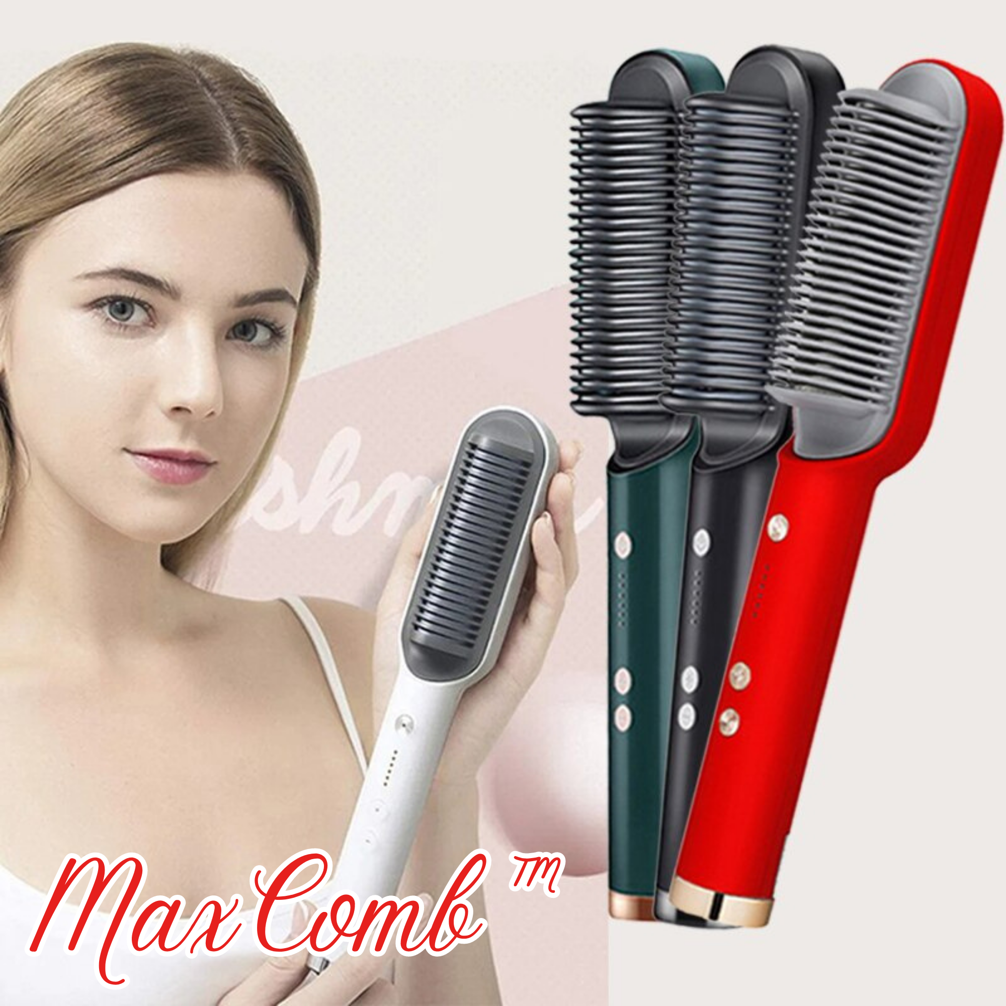 MaxComb™️ I Haarbürste Glätteisen