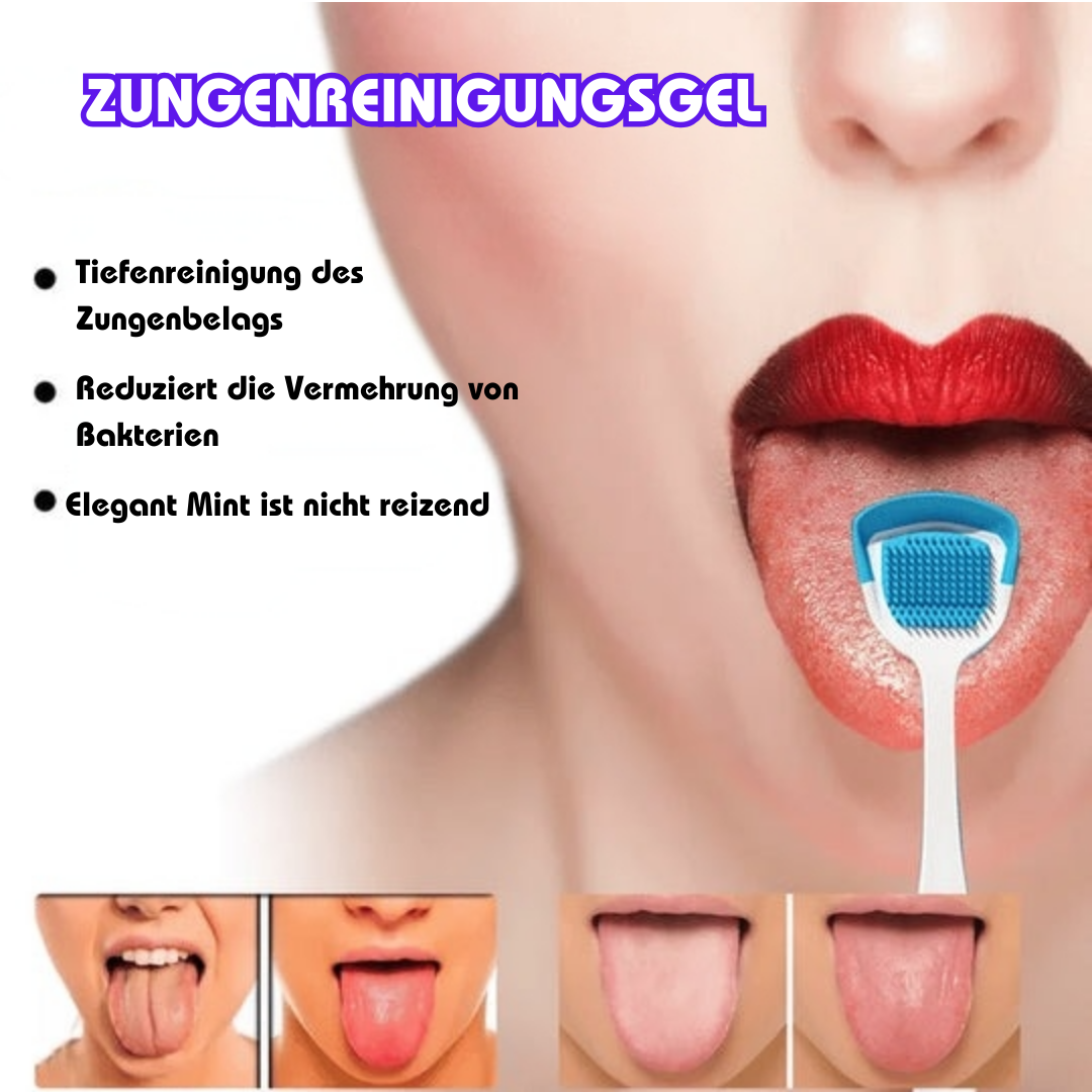 PureTongue™ Zungenreinigungsgel mit Bürste