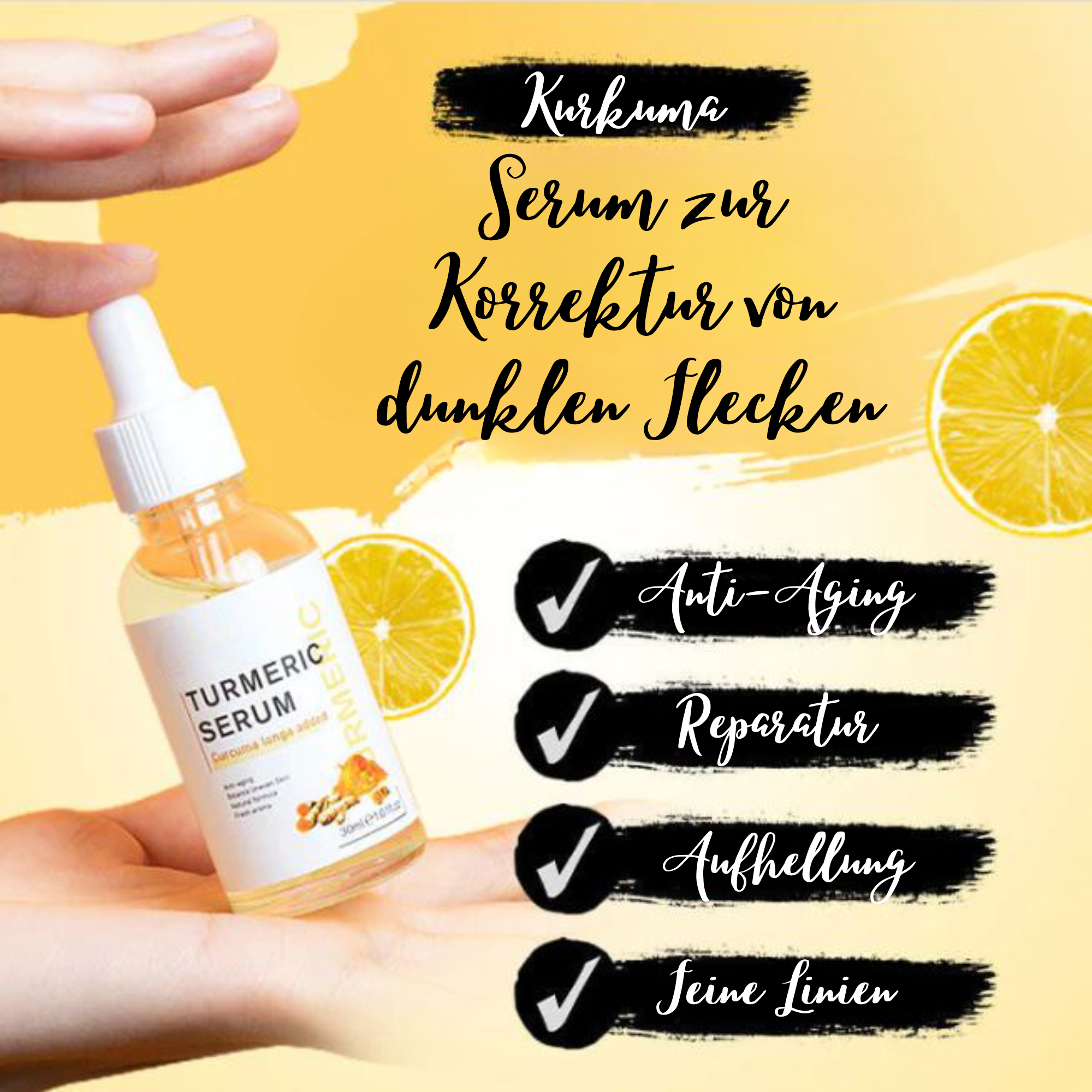 ToneGlow™️ I Kurkuma-Serum gegen dunkle Flecken (1+1 GRATIS)