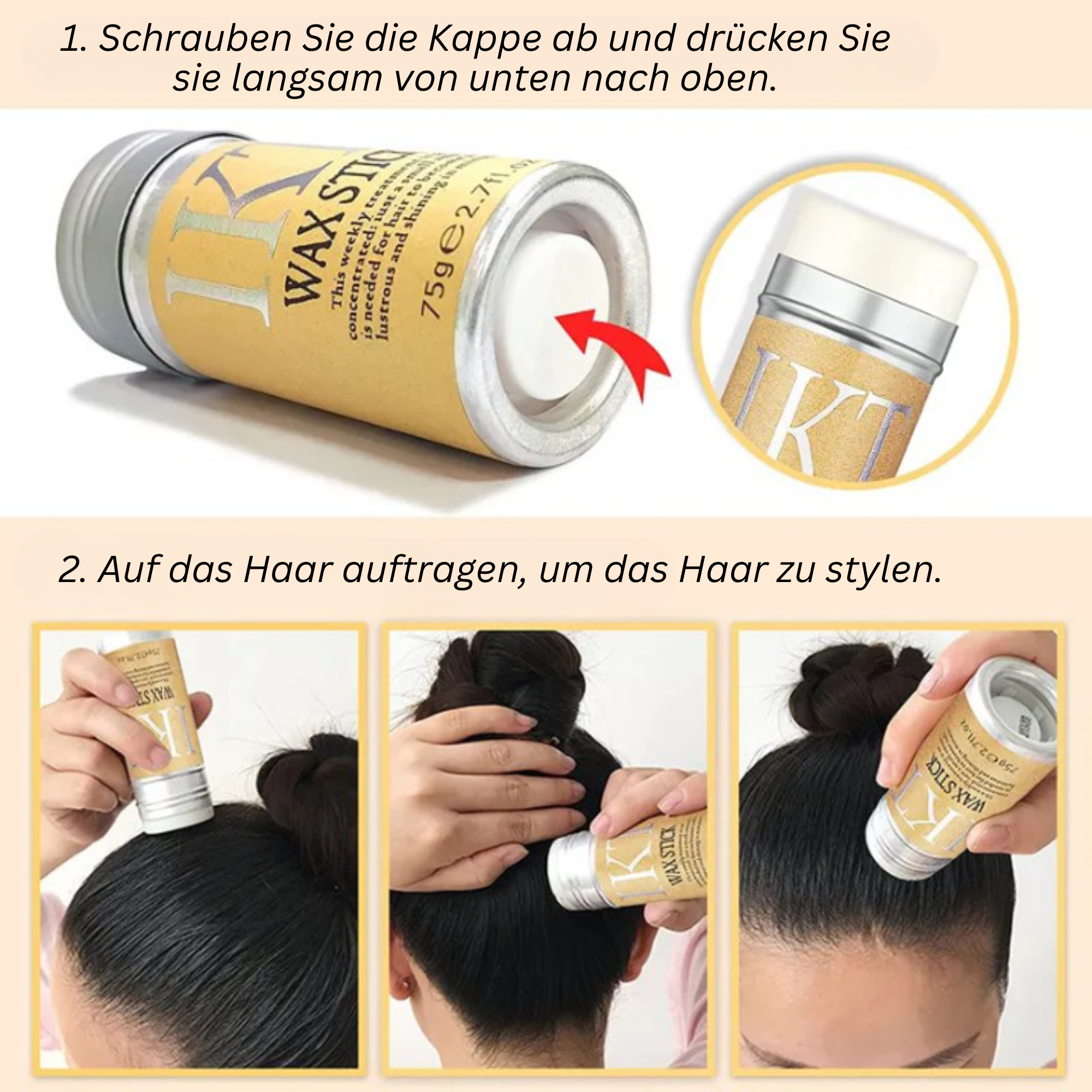 WaxTress™️ I IKT Haarwachs-Stick