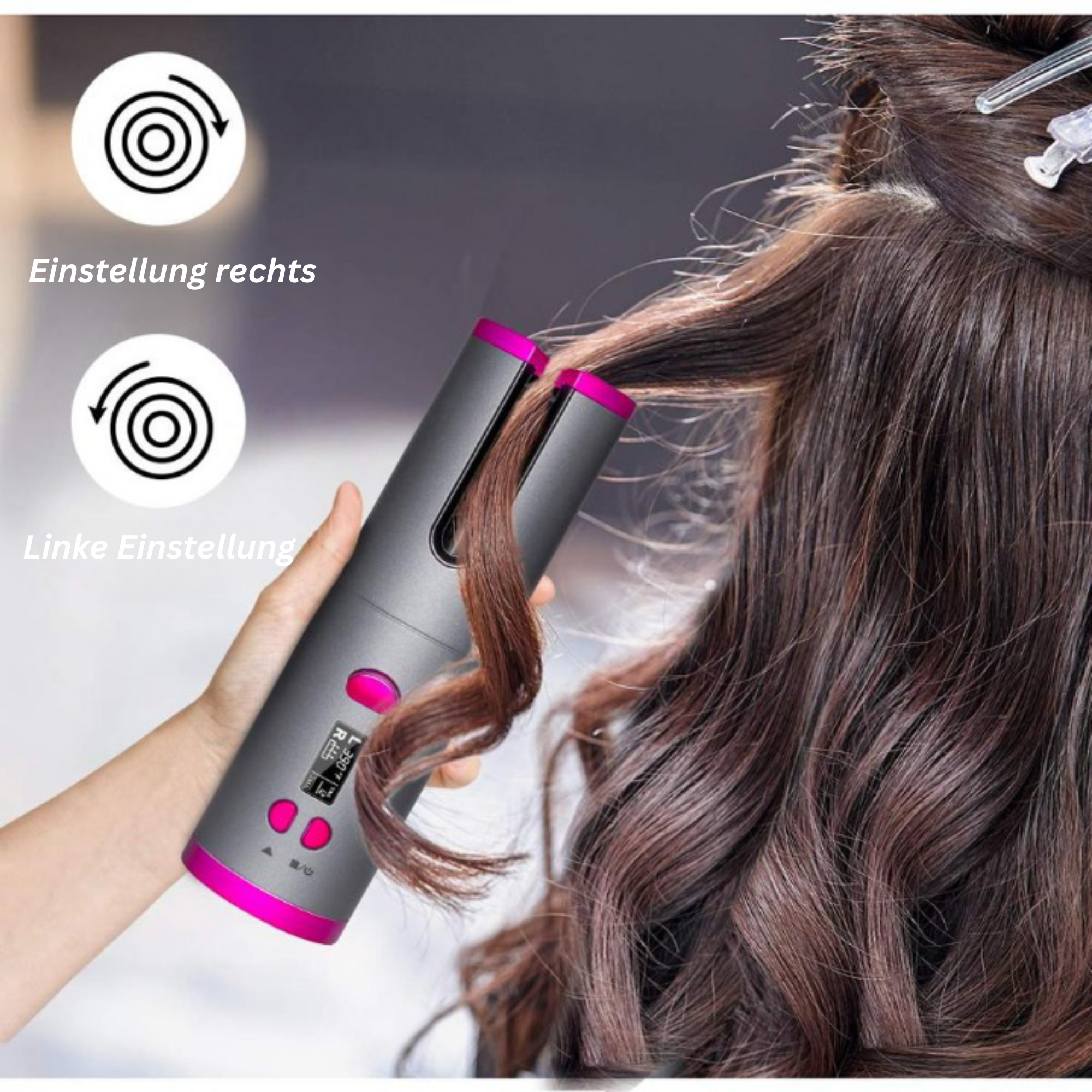 CurlNova™️ I Kabelloser Lockenstab