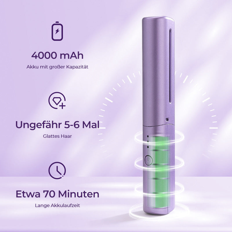 ZenSleek™️ I Tragbares kabelloses Haarglättungsgerät
