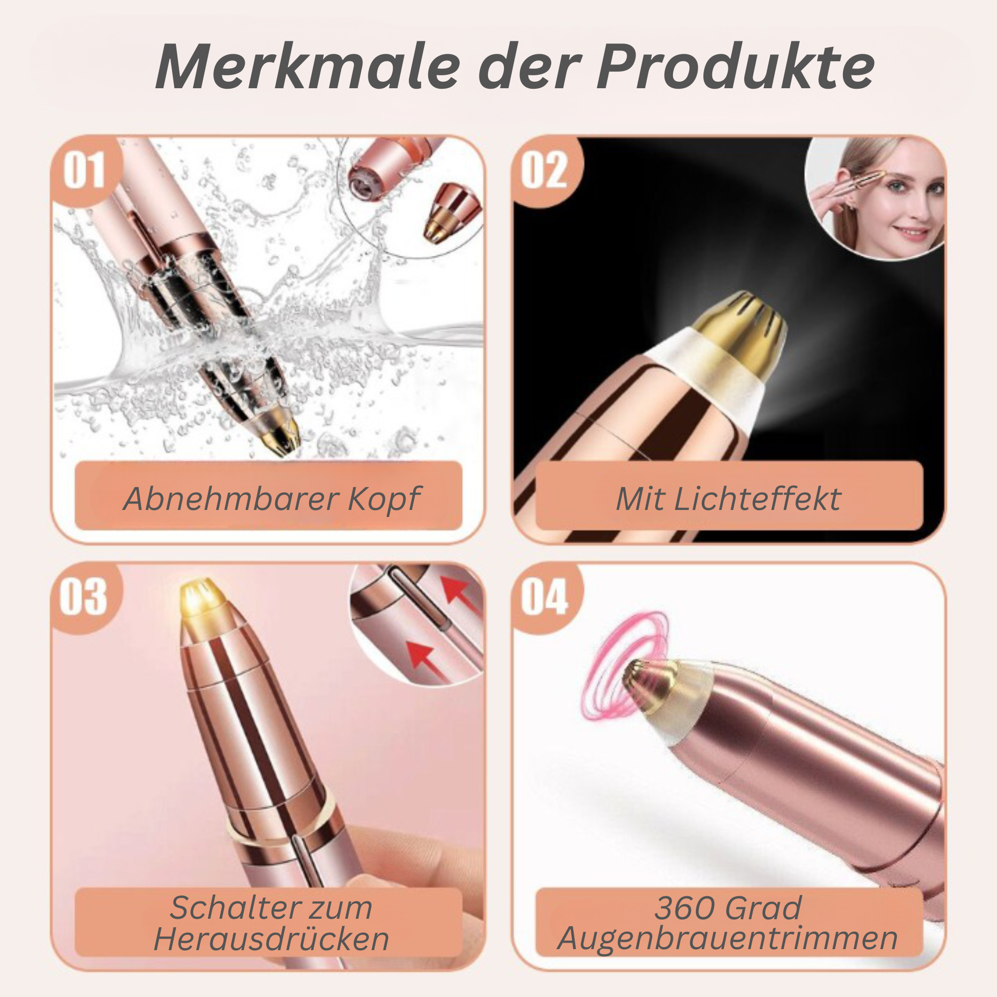 BrowEase™️ I Elektrischer Augenbrauentrimmer