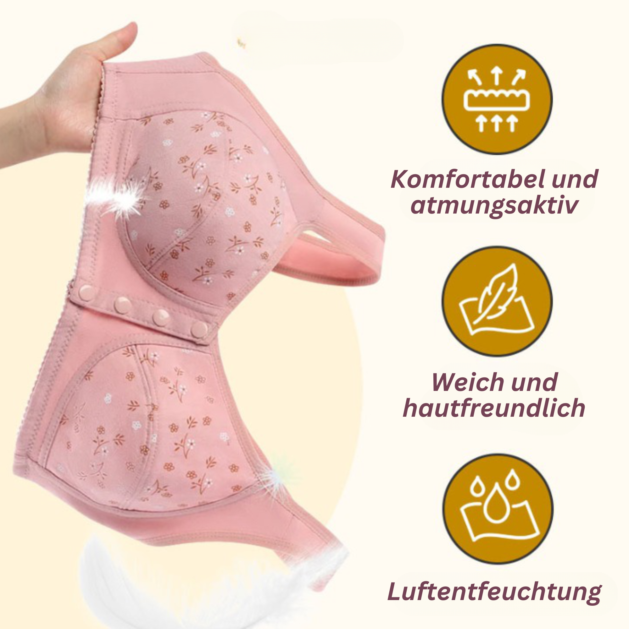 LyraLift™️ I LiftStraffender BH mit Knopfverschluss vorne