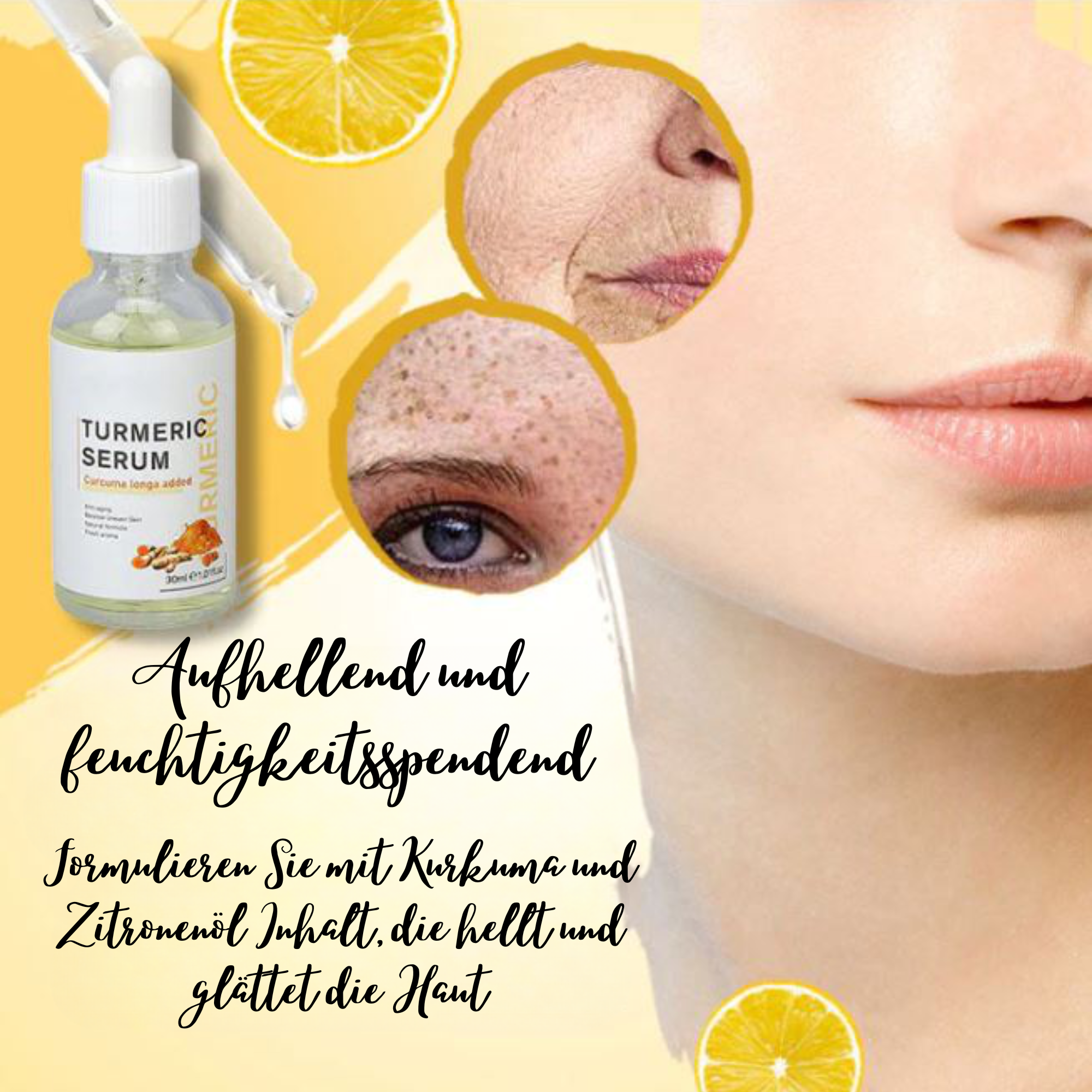 ToneGlow™️ I Kurkuma-Serum gegen dunkle Flecken (1+1 GRATIS)