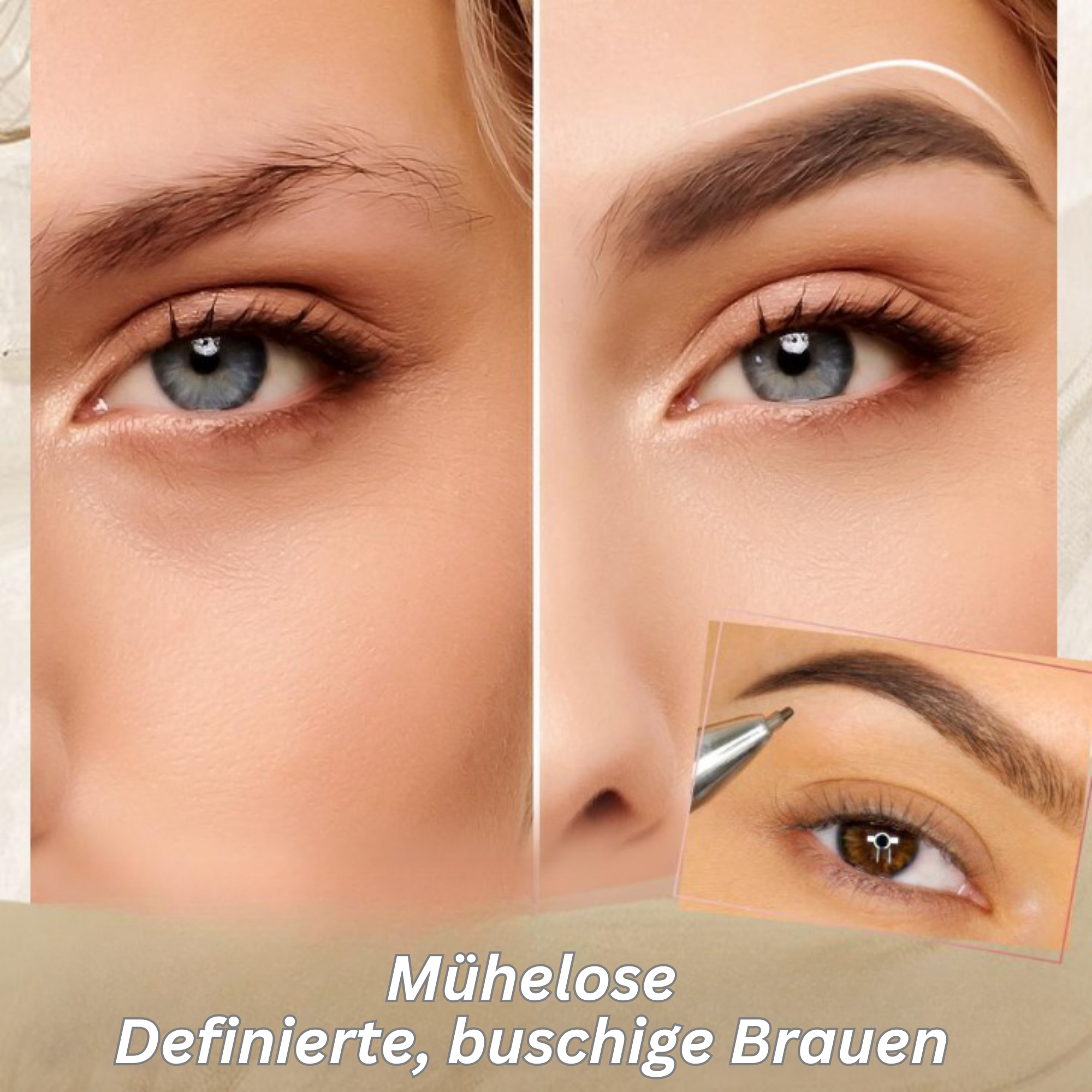 BrowNova™️ I 4 In 1 Wasserfester Augenbrauenstift