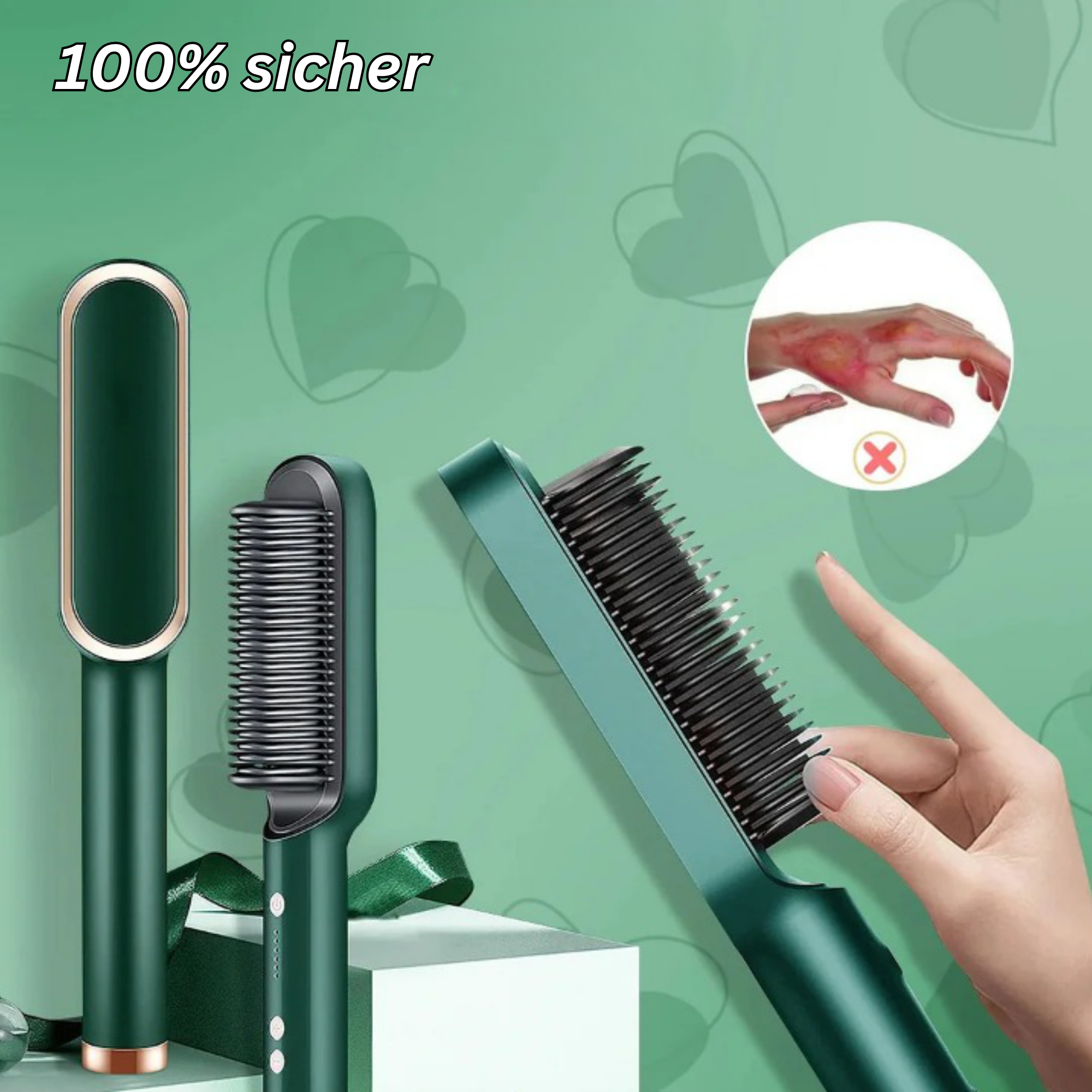 MaxComb™️ I Haarbürste Glätteisen