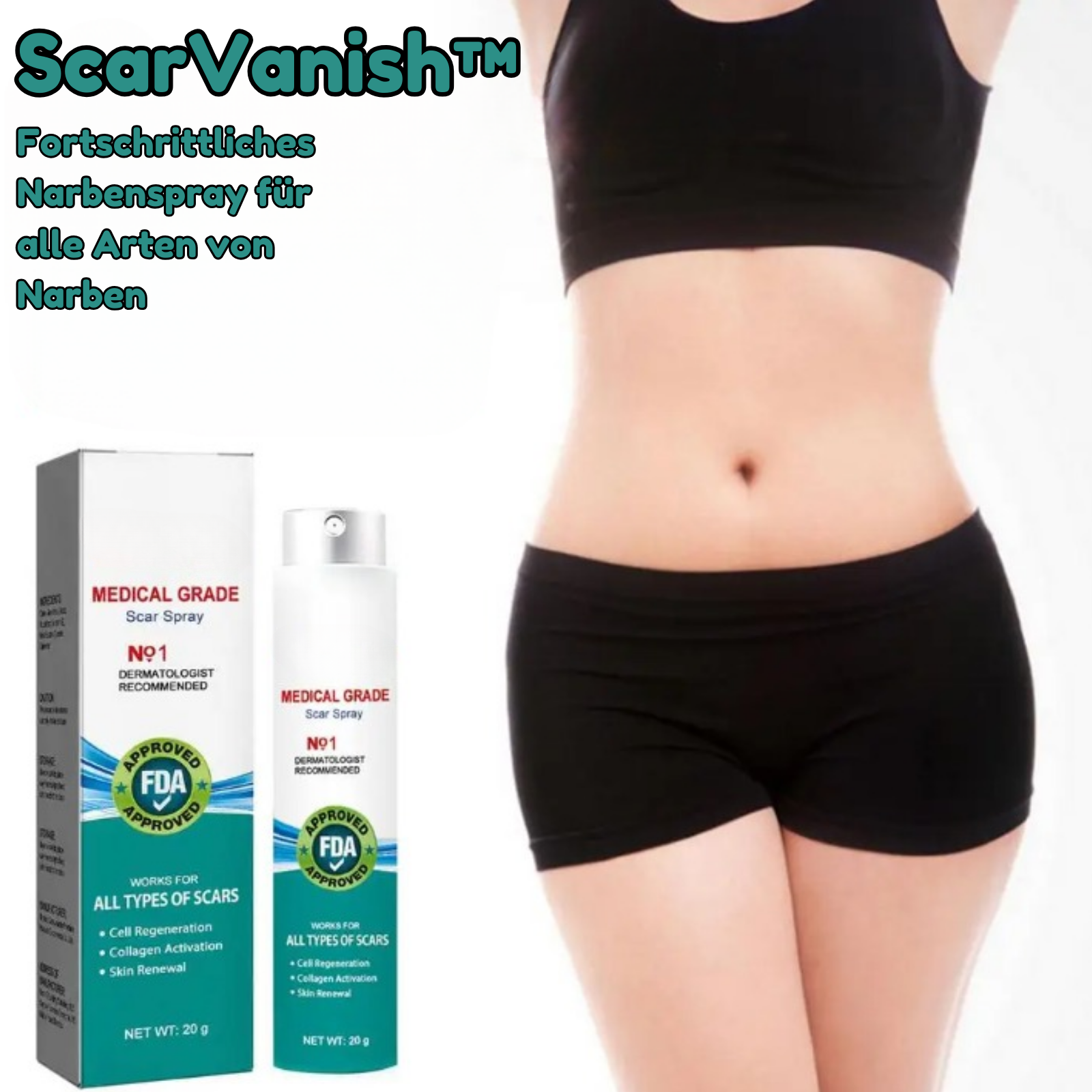 ScarVanish™ - Fortgeschrittenes Narbenentfernungsspray