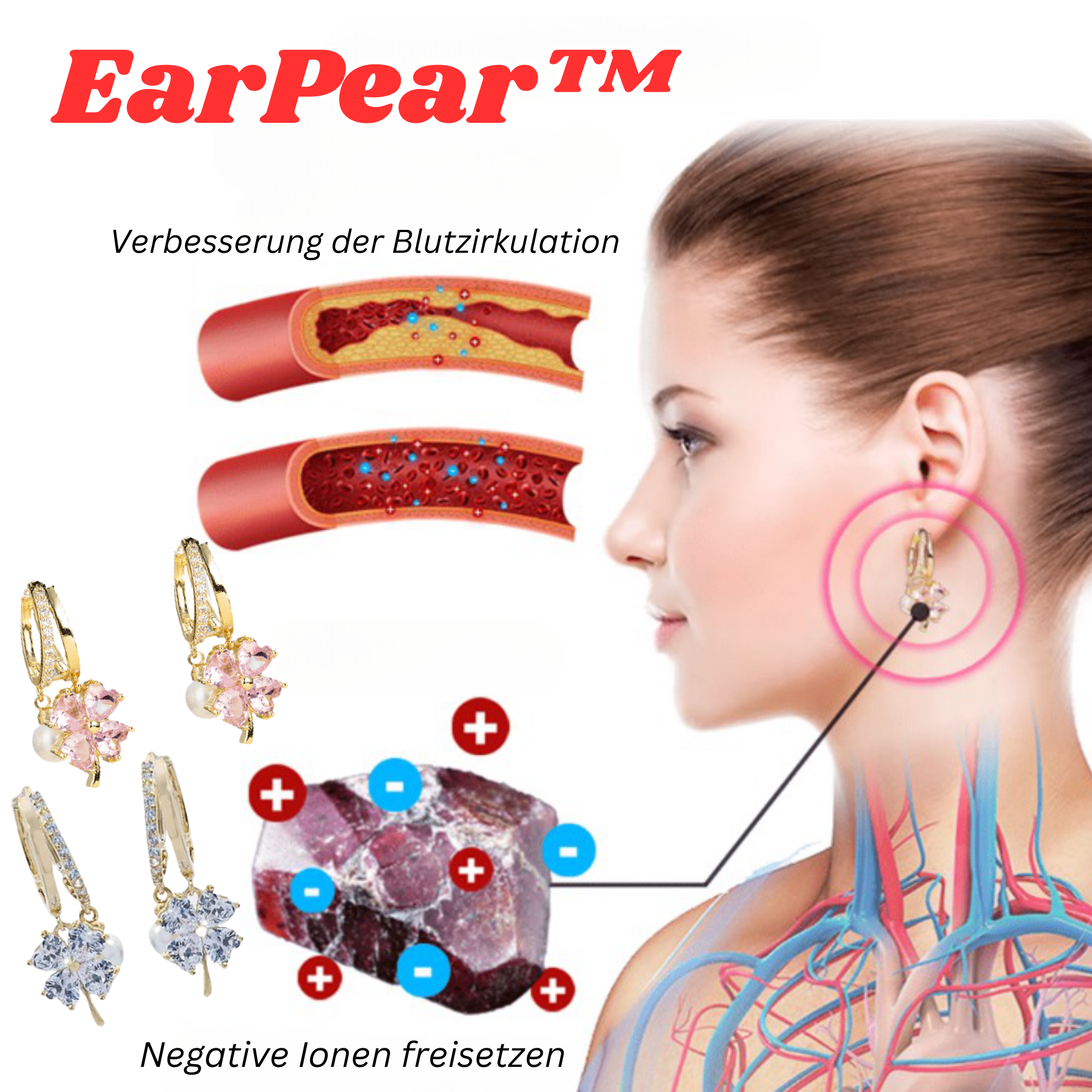 EarPear™️ I Magnettherapie Germanium-Ohrringe (1+1 GRATIS)
