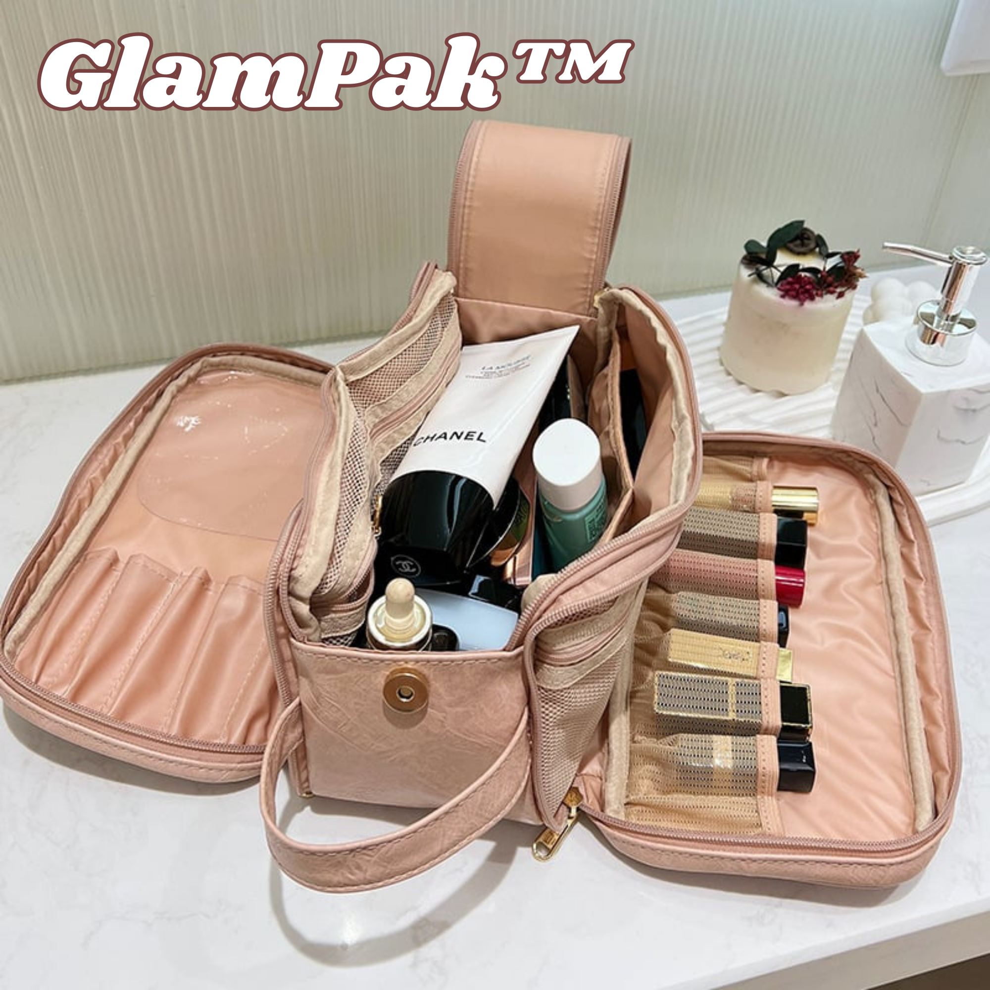 GlamPak™️ I Tragbare Kosmetiktasche
