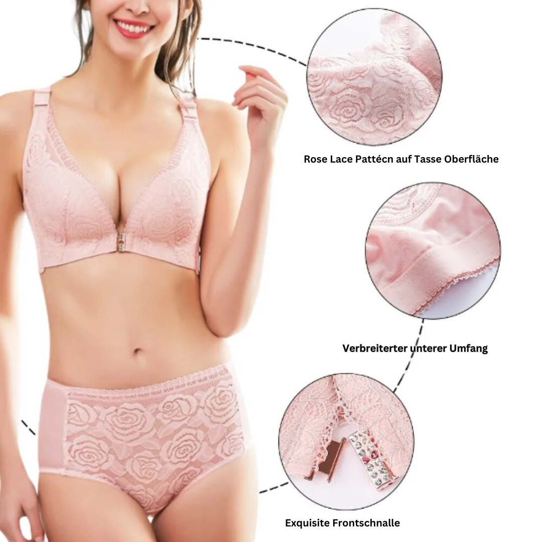 RoseBloom™ Rose gestickt BH
