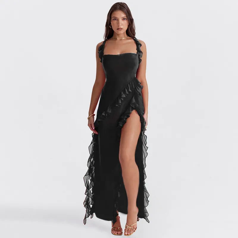 Ruffle Chic™ Chiffon Maxikleid
