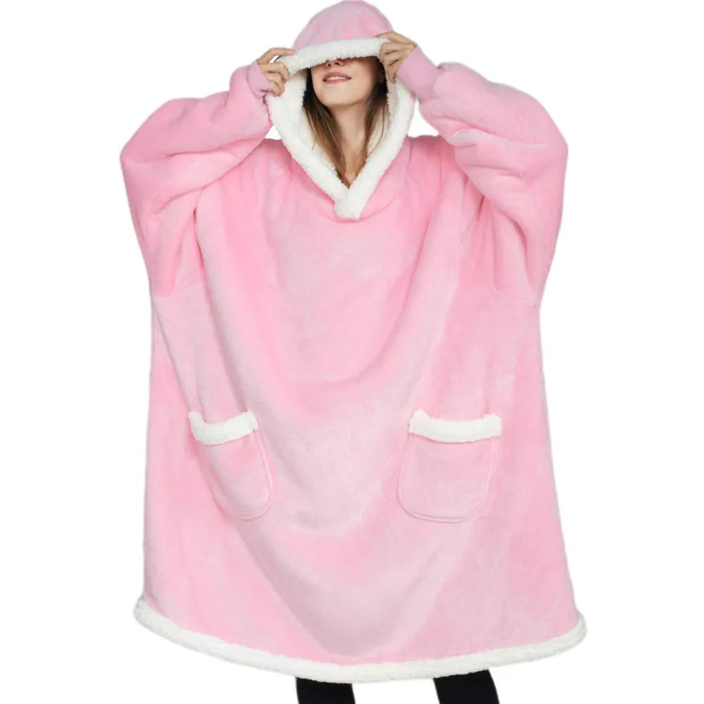 Cloudieo™ Übergroßer Kapuzenpulli mit Decke