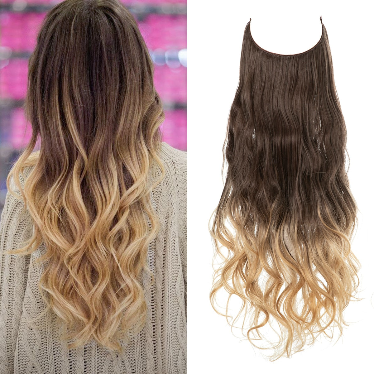 HairDaz™️ I Synthetische unsichtbare Haarverlängerung