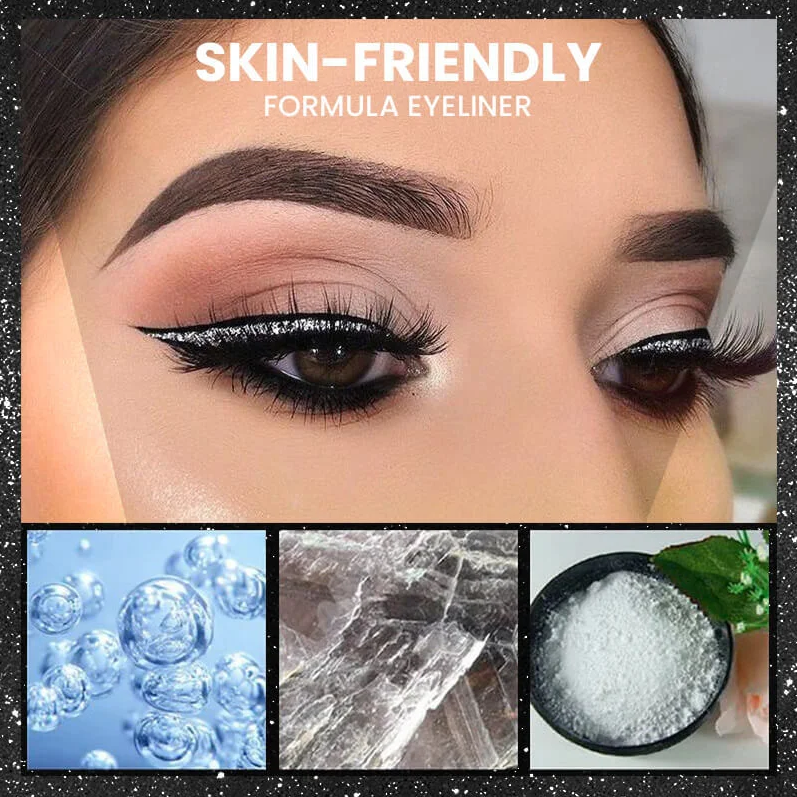 GlitzGaze™️ I Flüssiger Eyeliner mit Glitter (1 Satz)