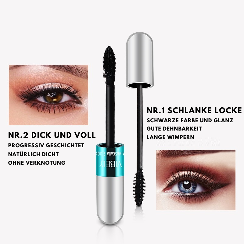 VIBELY™ - 4D Wimperntusche aus Seidenfasern